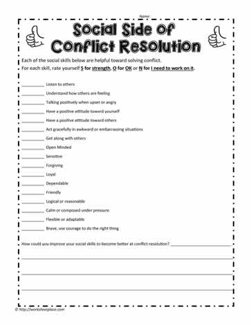 Conflict and Social Skills