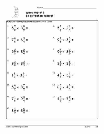 Multiply Fractions with Mixed  Numbers-1
