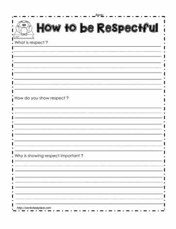 Write a Paragraph About Respect