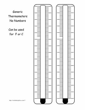 Blank Thermometer