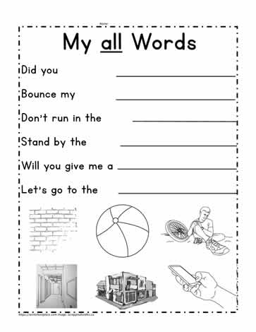 All Word Family Sentences