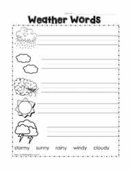 Label the Weather Words
