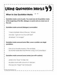 Punctuating Dialogue Worksheet Third Grade - 1000 images about grammar