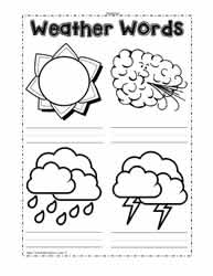 Weather Pictures to Label