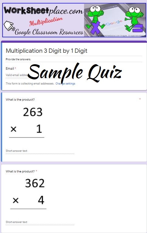 3 digit by 1 digit multiplication worksheets