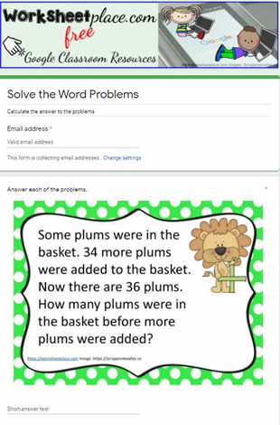 Addition Word Problems to 100-3