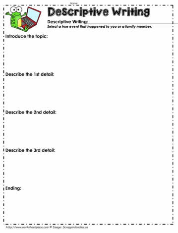 Descriptive-Writing-Worksheet