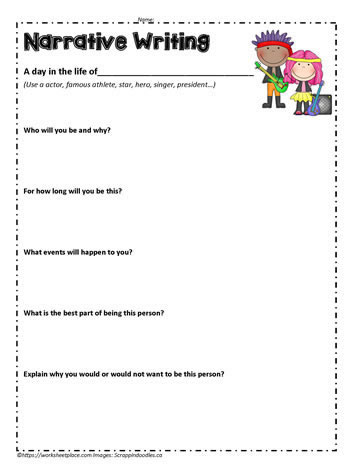 A-Day-In-The-Life-Worksheet