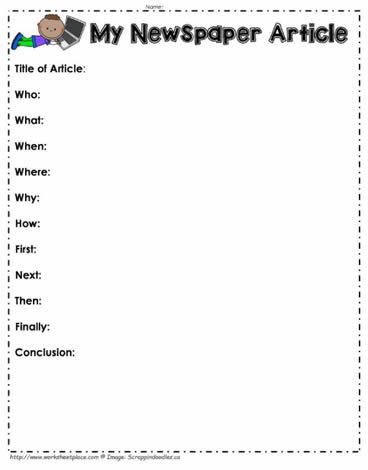 Newspaper Article Organizer