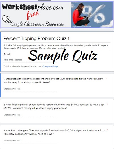 Percent Tipping Problems 10