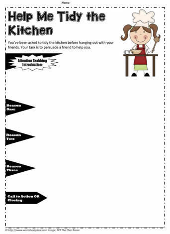 Persuasive Writing Worksheet