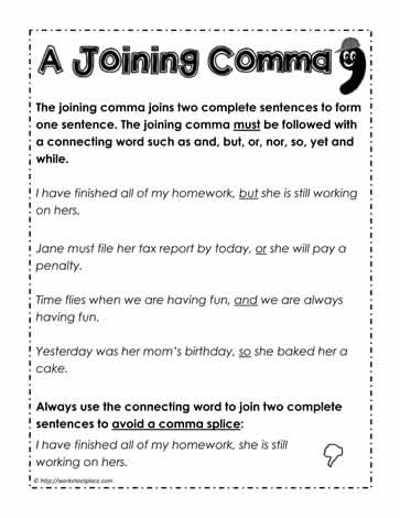 A Joining Comma