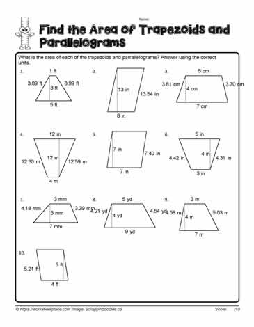 area-of-trapezoids-worksheets