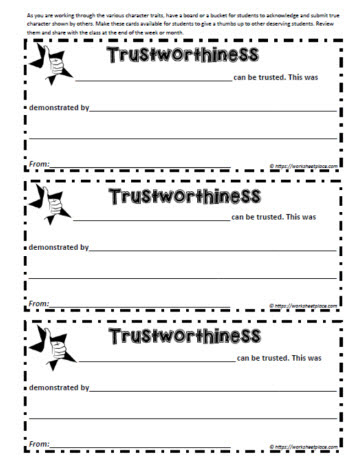 Character Trait Coupons for ALL the traits