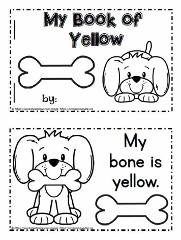 Color Word Booklet Yellow