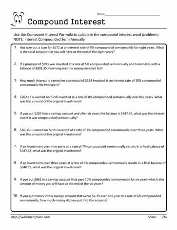 Compound Interest Worksheet 07 Worksheets compound-interest-worksheet-07-worksheets