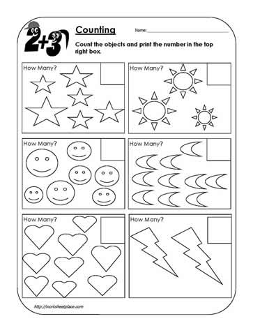 Counting Objects Worksheet 2 Worksheets