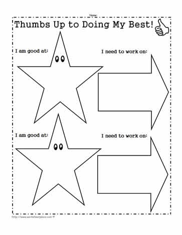 Young Learner Goal Worksheet