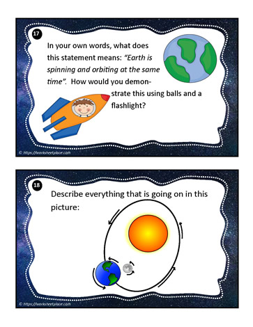 Earth and Space Task Cards 17-18