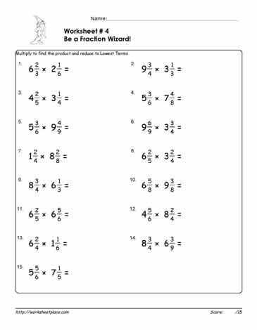 Multiply Fractions with Mixed Numbers-4