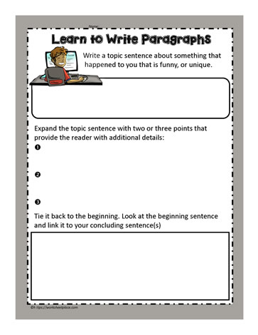 Paragraph About a Funny Thing Worksheets