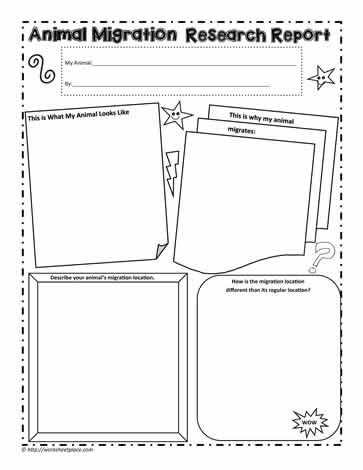 Migration Research Worksheets