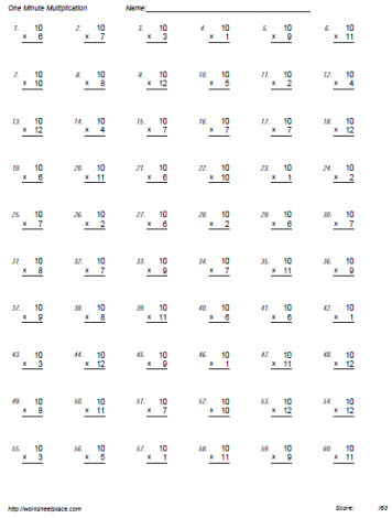 10 Times Tables 