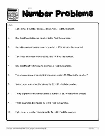 Multiplication Number Problems