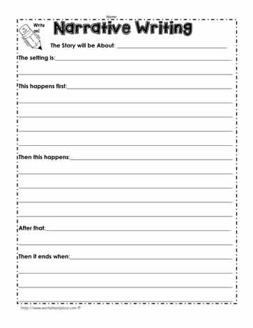 Narrative-Writing-Outline Worksheets
