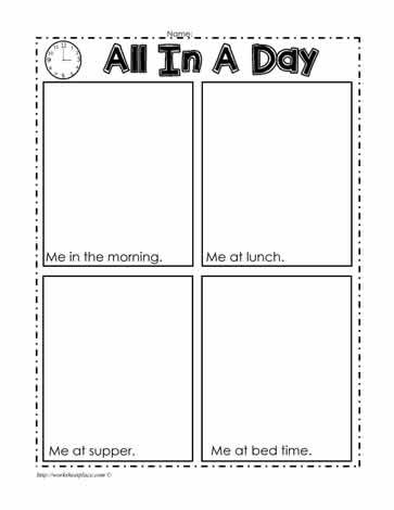 Night and Day Worksheet