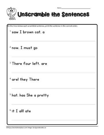 Scrambled Sentences Google Quiz primer
