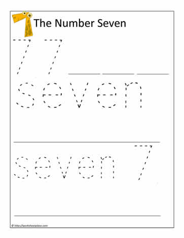 Print the Number 7
