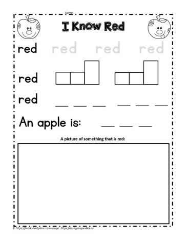 Print the Color Word Red