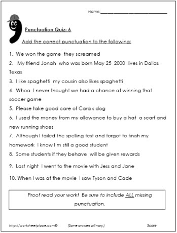 Punctuation Test  6