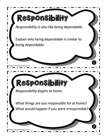 Responsibility Task Cards