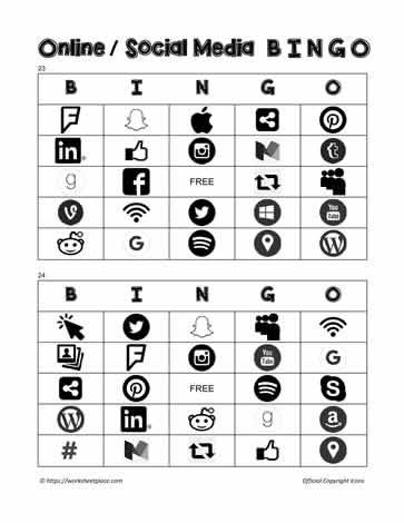 Social Media Bingo 19-20