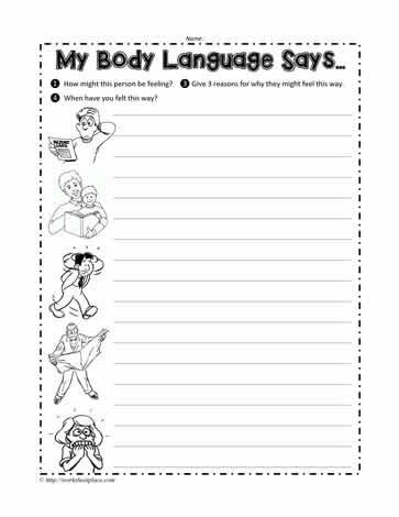 Body Language Worksheet