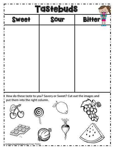 Sweet Sour Or Bitter Worksheets