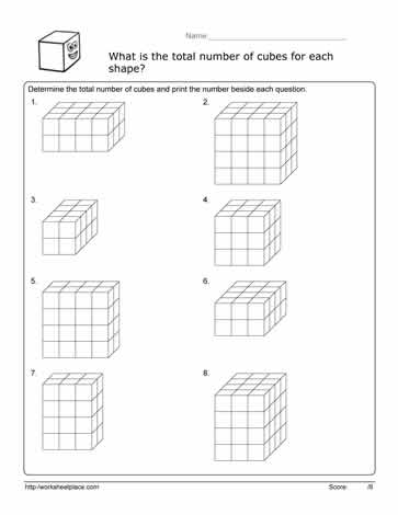 Volume Cube Worksheet Worksheets
