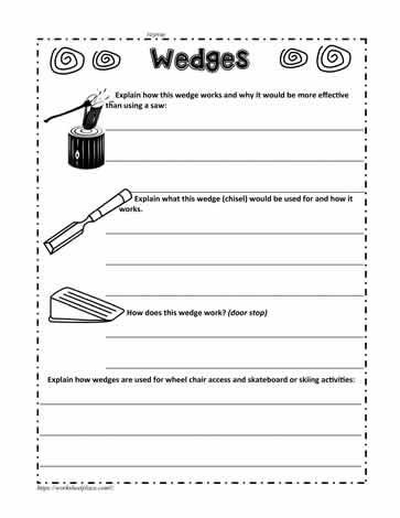 Wedge Worksheet