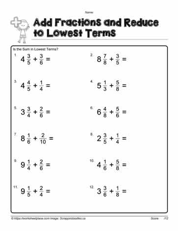 Add Mixed Number Fractions-3