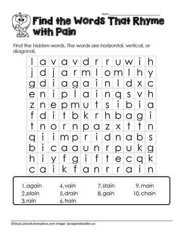 ain Word Search