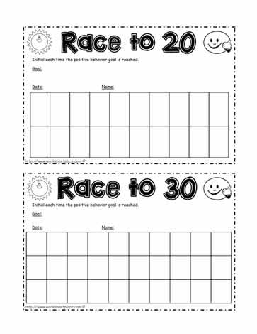 Race for 20 Signatures for Positive Behavior