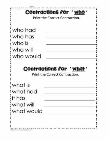 Who and What Contractions Google Apps