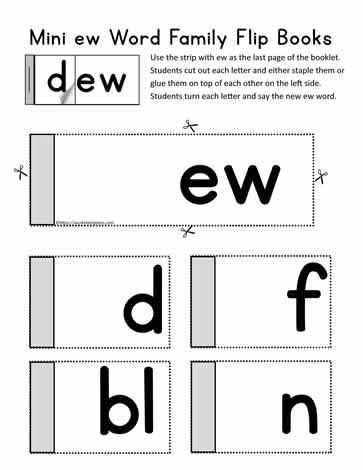 ew Word Family Flip Book