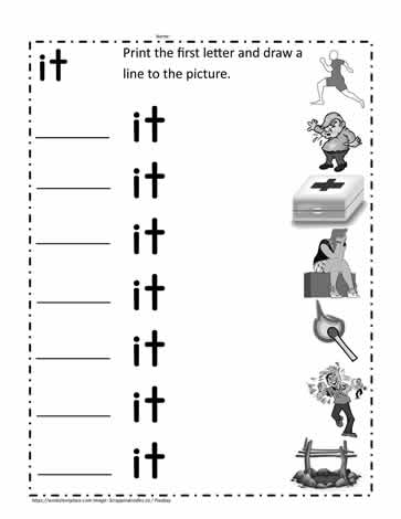 it Word Family Worksheet