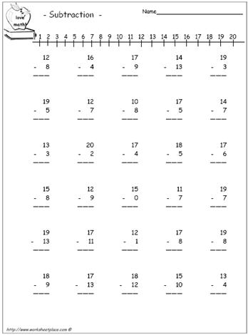 Subtraction Worksheet 5