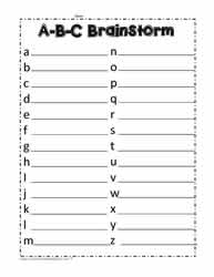 ABC Brainstorm