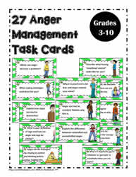 Anger Management Task Cards