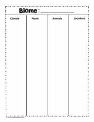 Biome Classification Worksheet